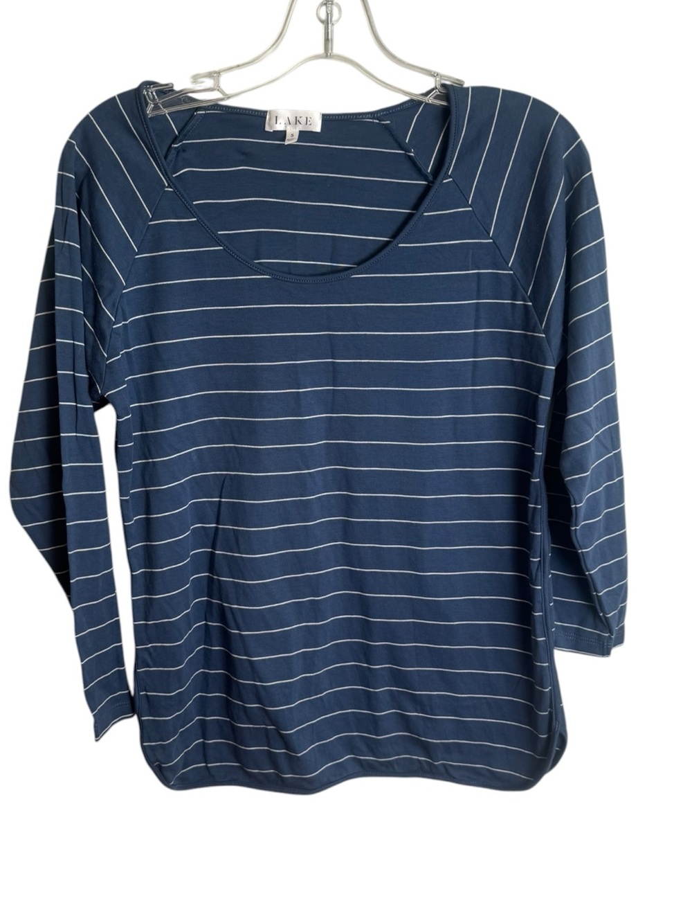 Lake Pima Long-Long Set in Navy Boating Stripe Small NWOT - Picture 2 of 5